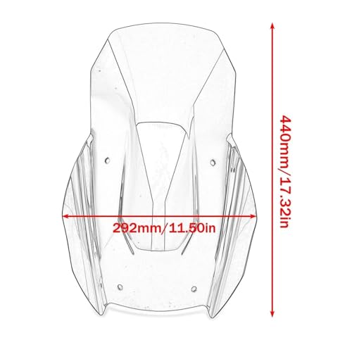 Pare-brise moto ADV350 spoiler extension réglable 2022-2025