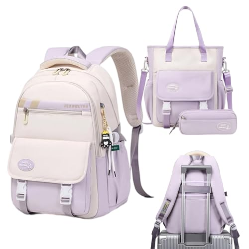 Sac à dos d'écolier ergonomique et imperméable avec trousse assortie pour sorties et maternelle