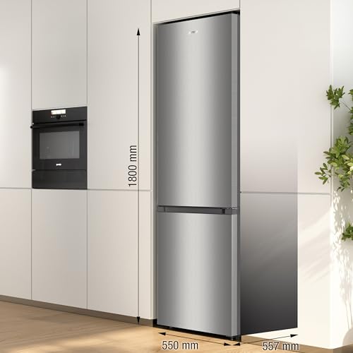Gorenje RK 4182 PS4 Kühl-Gefrier-Kombination/ Höhe 180 cm/ Kühlen 198 L/ Gefrieren 66 L/ LED Beleuchtung, Edelstahl- Look – Bild 4