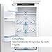 BOSCH KIR41NSE0 Einbau-Kühlschrank Serie 2, integrierbarer Kühlautomat ohne Gefrierfach 122x56 cm, 204L Kühlen, Schleppscharnier, MultiBox XXL, LED-Beleuchtung, EcoAirflow, SuperCooling