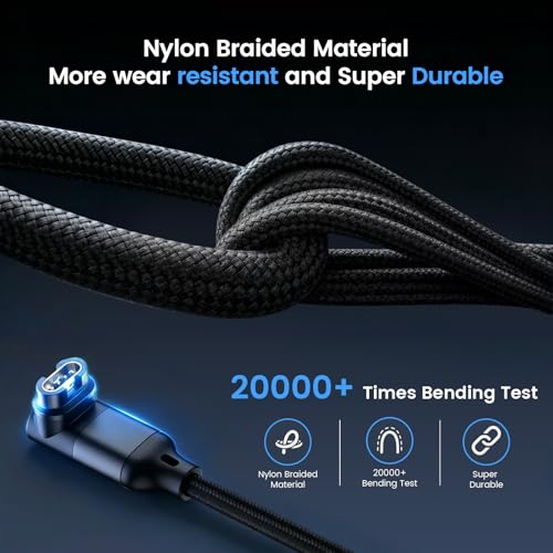 Cable de carga para Garmin Forerunner conector USB C en L que evita daños 7