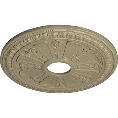 Image of Ekena Millwork CM18RAGDF Raymond Ceiling Medallion, 18 1 /8 OD 3 5 /8 ID x 1 1 /8 P, Gobi Desert