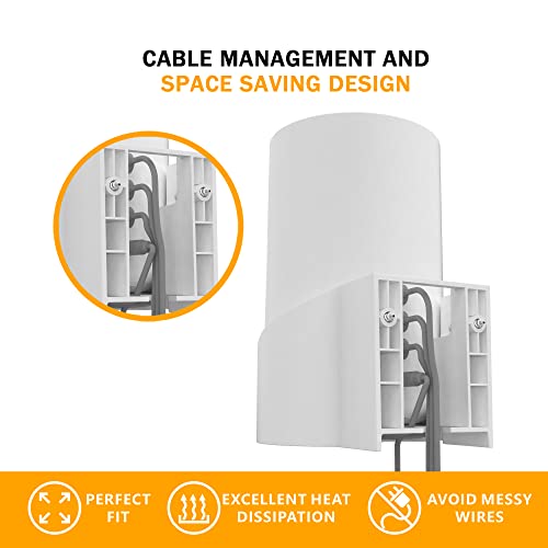 Image of Wall Mount for TP-Link Deco X68 /XE75 /AXE5300 Mesh Wi-Fi 6 System, Space-Saving Wall Hanging Bracket Holder for Wi-Fi Booster, Cable Organizer Without Messy, Easy Installation (2Pack)