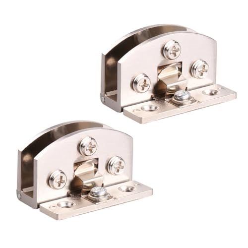 DIYEAH 2piezas Bisagra De Puerta De Vidrio De Abrazaderas Para Vitrina De Vino y Vidrio Bisagras Para Uso Vitrinas y Copas De Vinoteca