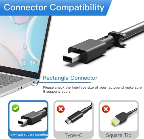 Image of 280W Laptop Charger Compatible with ASUS ROG Strix G18 G16 (2025) G815 G615, TUF Gaming F16 FX608, Zephyrus G14 G16, 20V 14A Adapter, Fits ADP-280BB B Rectangle Conn Tip