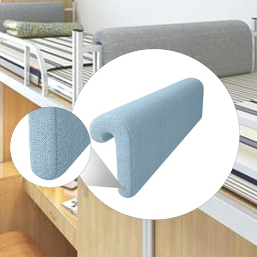 Image of ATORSE Bed Hanging Headboard Pillow Modern Bedside Pillow Ergonomic Removable Cover Blue