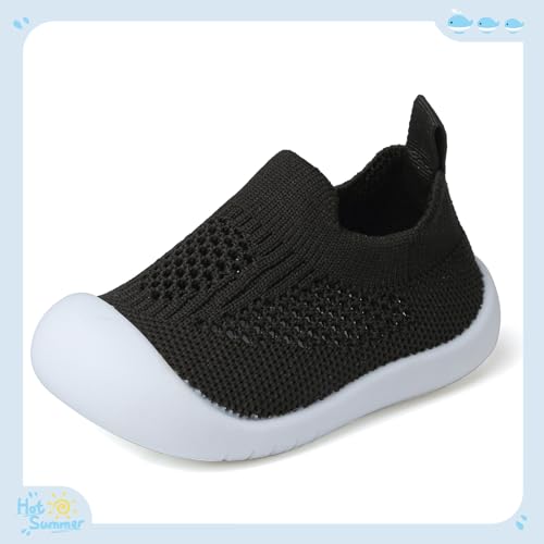 Baby First Walking Shoes Toddler Infant Boys Girls Baby Sneakers Breathable Non-Slip Indoor Floor Baby Sock Slipper with Soft Sole Cotton Mesh2