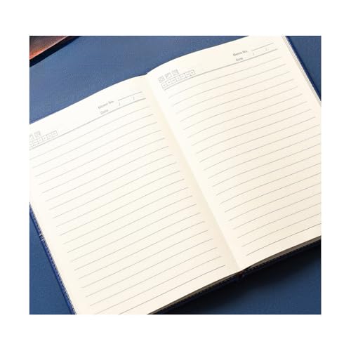 Carnet de notes A5 cuir bloc-notes rigide professionnel gris stylo billes 200 pages - 5