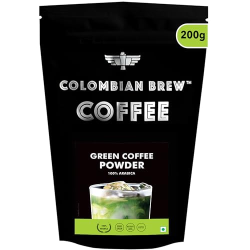 100% Arabica Green Coffee Beans Powder for Weight Management, 200g