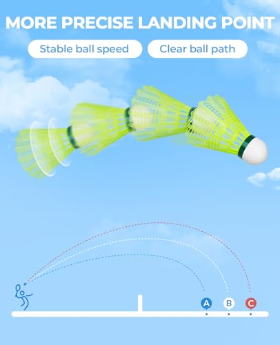 image for HIRALIY Badminton Shuttlecocks Birdies, Shuttlecocks for Badminton Set