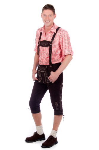 Edelnice Bavarian Lederhosen darkbrown 52