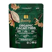 U Chocolate Organic Roasted Cacao Nibs, Unsweetened Superfood Fresh from our Farm Vegan, Allergen-Free, Single-Origin Keto Snack & Topping 16 oz
