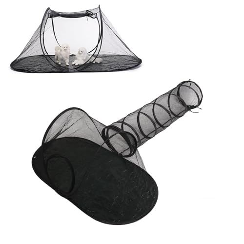Barraca do Gato Ao Ar Livre, Barraca Portátil do Cerco do Animal de Estimação Com Túnel, Barraca Ext