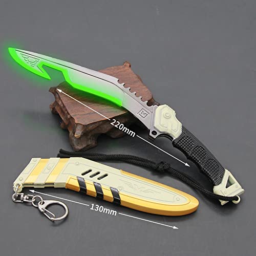 Furimmer Apex Legends Heirloom Bangalore Cold Steel Dagger Neon Green 8.7'' Game Luminous Metal Weapon Model Action Figure Ornaments Arts Toys Collection Present Kids Gift(Luminous) #TOP7