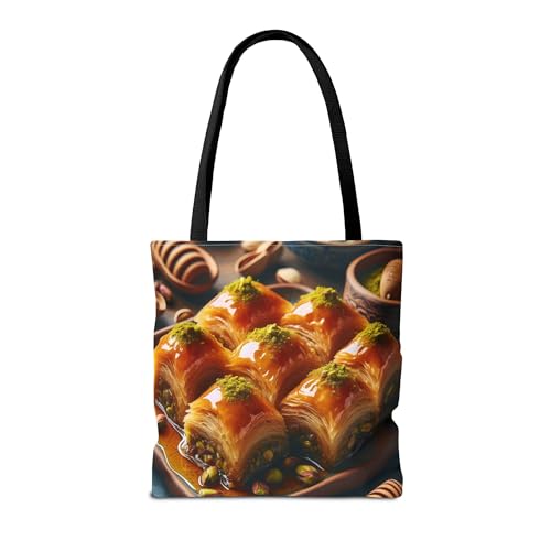 Premium Baklava Tote Bag – Reinforced Stitching Inspired by Layers of Golden Pastry2