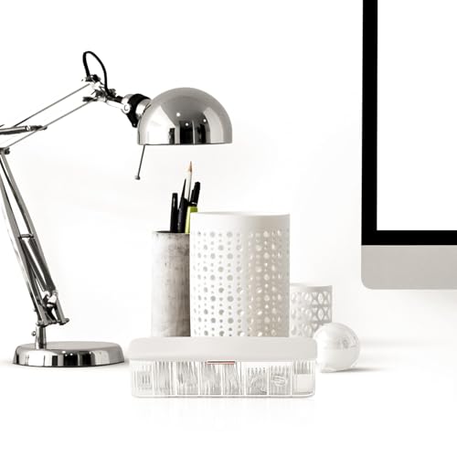 Cables de carga enredados solucionados con el estuche organizador Toyvian separado blanco 3