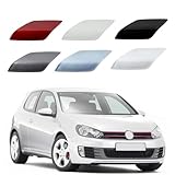 Front Bumper Headlight Washer Cover Cap For Volkswagen Golf 6 MK6 GTI 2009 2010 2011 2012 2013 5K0955109A, 5K0955110A (Gray, Right)