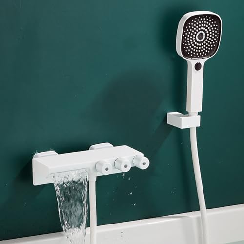 Baignoire en cascade murale 2 fonctions avec mitigeur chaud froid LWX