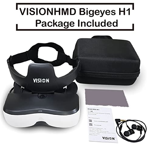 Visionhmd Visionhmd Bigeyes H1 3D Video Glasses With Hdmi Input, Black, 160*52*63Mm #TOP7