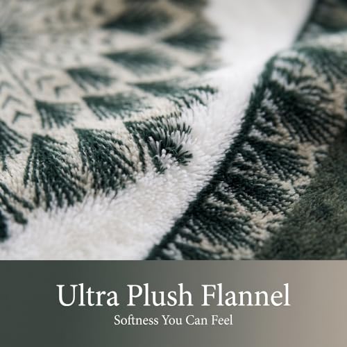 Image of VAS COLLECTIONS 280 GSM Flannel Blanket for Single Bed, Ultra Soft Plush Fleece Blanket, Warm & Cozy Winter Blanket, Breathable AC Blanket, for Home & Travel, 220 x 150 cm - Emerald Green