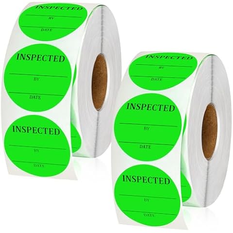 Gueevin 2000 Pcs Circle Inventory Labels Cover