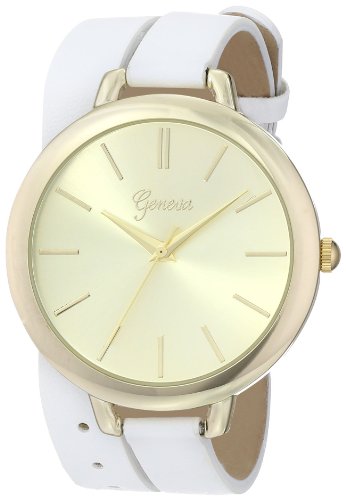 Geneva Women's 8180C-GEN Analog Display Quartz White Watch