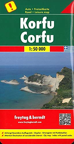 Korfu, Autokarte 1:50.000 Korfu, Autokarte 1:50.000