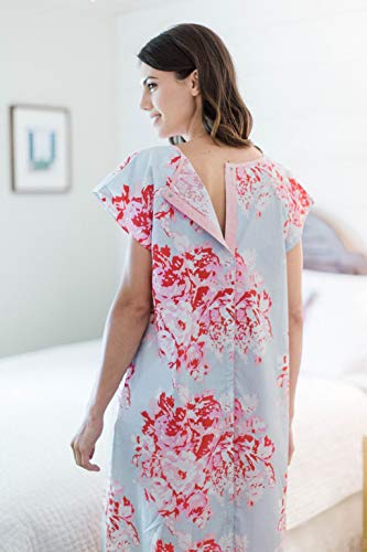 Gownies - Designer Hospital Patient Gown, 100% Cotton, Hospital Stay (XXL Size 16-22, Mae)
