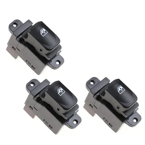 ZSGHJA Elevalunas 93570-1E110 Botón De Control del Elevalunas Eléctrico Principal 93580-1E000 para Hyundai para Accent 2007-2010 Interruptor Ventana(3 Single Switchs)