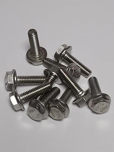 M6 x 20mm Flanged Hex Bolts Fully Threaded A2 Stainless Steel - Secure Fastening Solution for Various Applications (Pack of 10) - Image 4