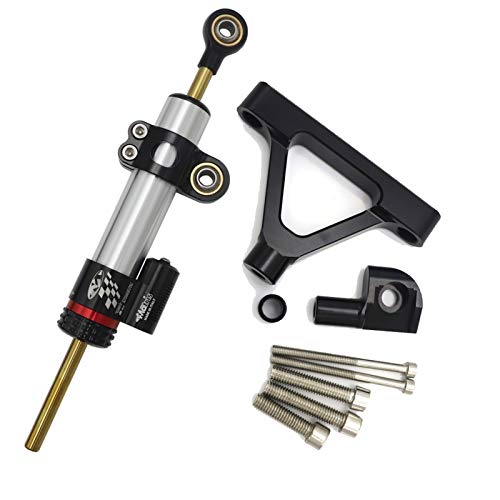 EAMOM Suporte estabilizador de amortecedor de direção de motocicleta para kit de montagem KAWASAKI Z