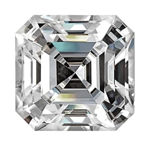 Moissanite Asscher vrac D/VVS1 pour remplacer une pierre perdue ou rénover une bague
