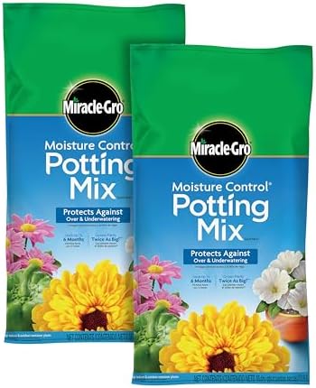 Miracle-Gro Moisture Control Potting Mix - Plant Soil for Contain...
