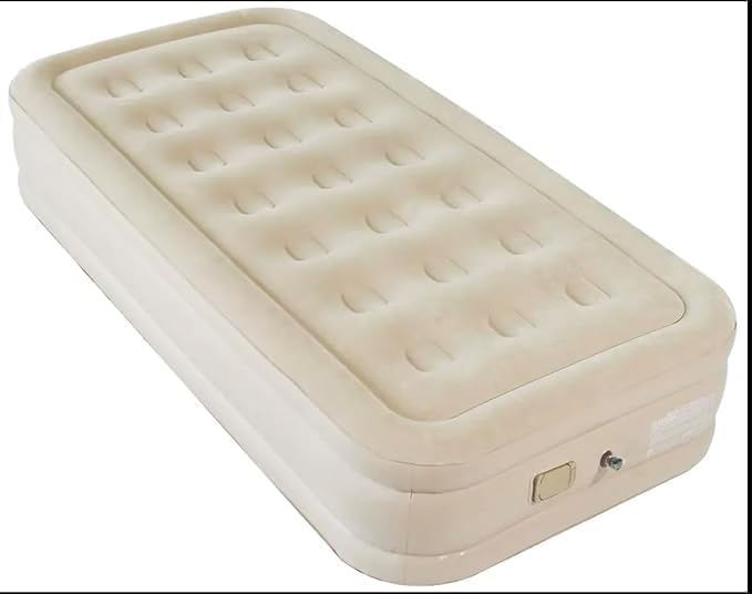 Single Air Bed Easy Storage Inflatable Bed with Built-in Electric Pump, 3 Mins Quick Self-Inflation/Deflation Guest Air Mattress for Home Portable Camping Travel (Multi Colour)-image-49