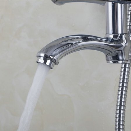 Ensemble douche baignoire mitigeur résistant au calcaire 8" - 4