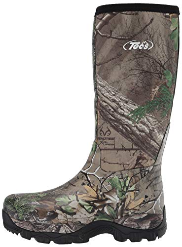 TECS Men's Waterproof for Hunting, Camping, Fishing, Hiking and The Outdoors Knee High Boot, Camo, 13 M US