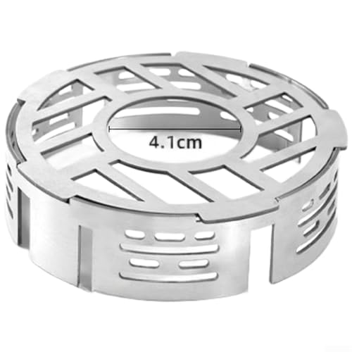 Edelstahl winddicht – für Ring – für Campingkocher – tragbarer Wärmekonzentrator-Schild – für 3-Klauen-4-Klauen-Brenner – verbessert die Kraftstoffeffizienz – für Outdoor-Wandern (S)