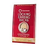 CONNOISSEURS 24K Gold Locking Earring Backs Studs, Hypoallergenic (2 Pairs)