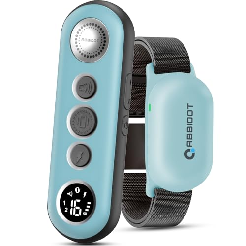 ABBIDOT Collier de Dressage pour Chien - Portée de 1.5km, 3 Modes de Dressage, Bip Vibration Sûr Choc, Collier Electrique pour Petits et Grands Chiens,...