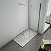 Doccia Walk-in 120 Cm Vetro 8mm Anticalcare Trasparente H200 Profili Cromo | Comfort Q - Foto 9