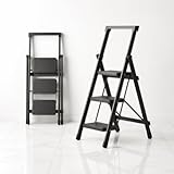 脚立 折りたたみ式 3段 手すり付き JPSC-JP4-TZ-BLACK3-FC