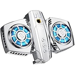 Motor Para Ventilador Pequeño Yiida Refrigerador de teléfono móvil ? Ventilador para teléfono móvil ? refrigeración semiconductor ? Accesorio de juego ? Ventilador de doble teléfono para mando de teléfono móvil para gaming, para
