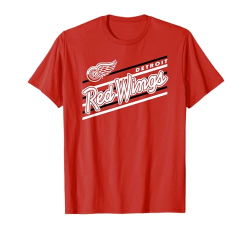 Detroit Red Wings Retro Performer Red Officially Licensed T-Shirt