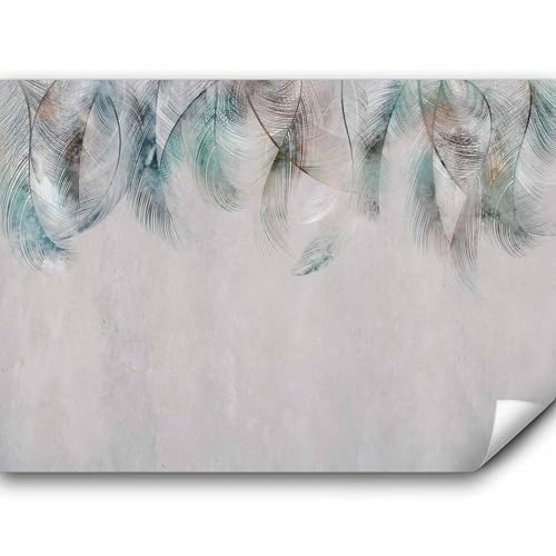 murando - Vlies Fototapete Feder 350x256cm Foto tapete Schlafzimmer...