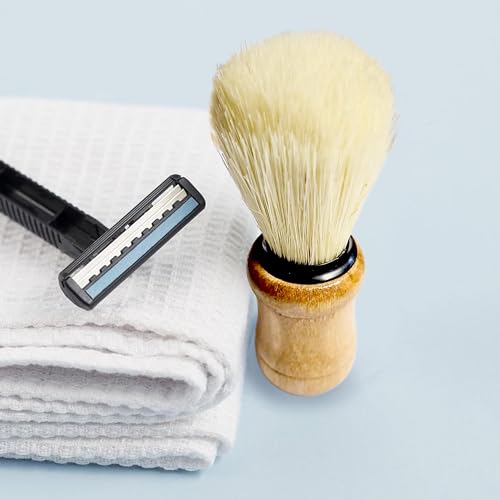 Shaving Brush Badger Friendly Hair Brush with Elegant Design Wooden Grip Professional Hair Salon Tool for Men’s Wet Shaving - Image 5