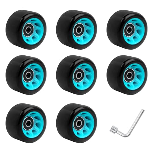 Quads Skate Replacement Wheel with Bearings Roller Skate Wear for Double Row Skate Skateboard