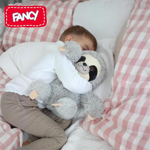 FANCY Faultier Kuscheltier 30 cm Kuschel Faultier Plüsch Sloth Stofftier Plüschtier Süß Plush lustige Geschenk für Kinder und Erwachsene, Mädchen und Jungen