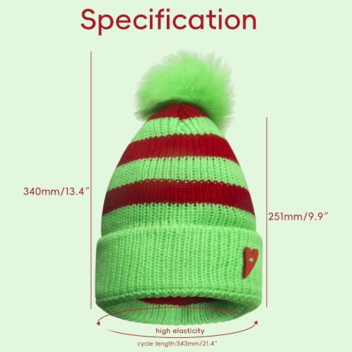 Knitted Santa Beanie Hat Christmas Knit Hats for Baby Kids Winter Warmer2