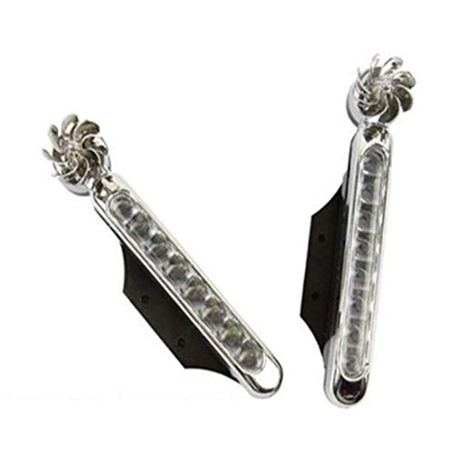 Yorten 1 par de luzes de circulação diurna do carro sem energia externa, luzes LED de carro de energ