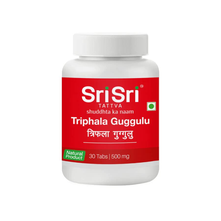 Sri Sri Tattva Triphala Guggulu, 30 Tabs | 500mg Pack of 5 (B0C4SM66ZR) Amazon Price History, Amazon Price Tracker